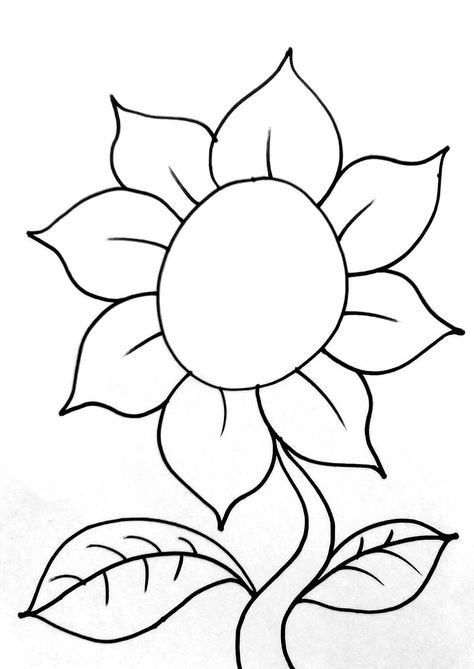 Kumpulan gambar tentang Gambar Bunga Matahari Tanpa Warna, klik untuk melihat koleksi gambar lain di KibrisPDR Sunflower Coloring Pages, Flower Crafts Kids, Flower Templates Printable, Printable Flower Coloring Pages, Flower Pattern Drawing, Sunflower Drawing, Fruit Coloring Pages, Spring Coloring Pages, صفحات التلوين