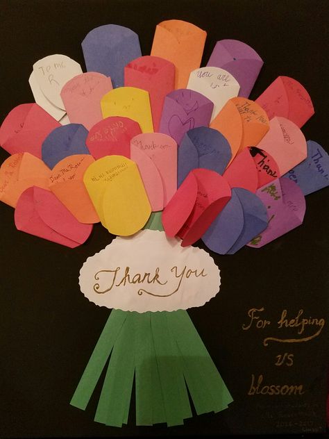 Thank you note from all the kids to our awesome teacher. Teacher Birthday Class Gift, Teachers Appreciation Crafts For Kids, Teacher Birthday Crafts From Students, Birthday Gifts For Teacher From Students, Birthday Ideas For Teacher From Students, Class Art Project For Teacher Gift, Nurse Appreciation Cards From Kids, Birthday Card Teacher From Students, Teacher Birthday Craft From Students