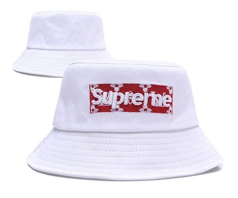 Supreme Bucket Hat, Nike Golf Hat, Kangol Hats, Bucket Hat White, Golf Hat, White P, Box Logo, Nike Golf, Knit Hat