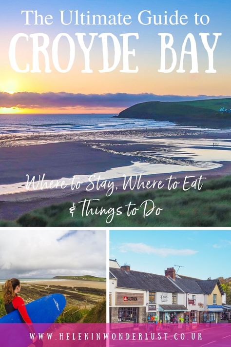 Planning to visit Croyde in North Devon? Here's my ultimate guide to Croyde Bay, including where to stay, where to eat and things to do! Croyde Bay Devon, Croyde Bay, Fish And Chip Shop, Uk Trip, Visit Uk, Dartmoor National Park, England Trip, Sky Bar, Childhood Memories 70s