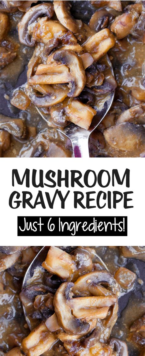 The Best Mushroom Gravy Recipe With Only 6 Ingredients Best Mushroom Gravy, Vegetarian Mushroom Gravy, Kid Cooking, Brownie Ideas, Mushroom Gravy Recipe, Diet Lunch, Recipe Thanksgiving, Gravy Ingredients, Dinner Vegan