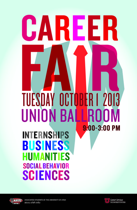 I like this, a bit too literal.  The letters at the bottom are a bit too colorful. But I like the balance. Education Expo Poster, Job Fair Poster, Fair Poster, Career Services, Advertising Graphics, Student Government, Poster Idea, Career Center, Career Day