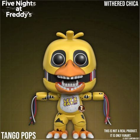 Fnaf Funko Pop, Withered Chica, Игрушки Funko Pop, Jurassic Park Party, Fnaf Coloring Pages, Pop Figurine, Witch Room Decor, Witch Room, Funk Pop