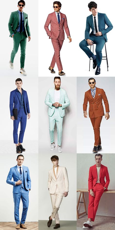 2 Peace Suit For Men, Best Colour Suits For Men, Bold Suits For Men, Coloured Suits Men, Men’s Prom Looks, Colourful Mens Suits, Men’s Fashion Suits, Mens Colorful Suits, Colourful Suits Men