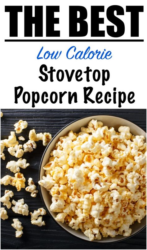 Homemade Stovetop Popcorn Recipe (Low Calorie and Easy) Clean Eating Videos, Low Calorie Popcorn, Stovetop Popcorn Recipes, Homemade Popcorn Recipes, Eating Videos, Stovetop Popcorn, Healthy Popcorn, Homemade Popcorn, Low Calorie Cooking