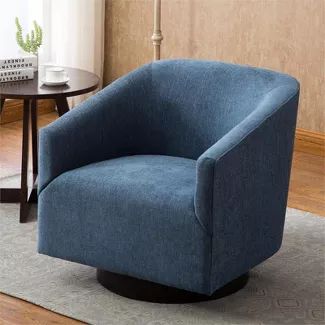 Blue : Accent Chairs : Target Hamptons Family Room, Blue Swivel Chair, Chair Drawing, Cadet Blue, Swivel Barrel Chair, Swivel Accent Chair, Swivel Chairs, Accent Arm Chairs, Blue Chair