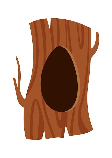 Tree Hollow, Tree Vector Illustration, Hollow Tree, Tree Vector, Ecosystem, A Tree, Premium Vector, Graphic Resources, Vector Illustration