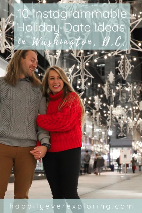 Christmas in Washington, DC is 100% magical... and instagrammable. Check out these 10 date ideas that double as instagram spots. . . . .  #couplesblog #DateIdeas #ChristmasTime #HolidayDates #HolidayActivities Christmas In Dc, Dc Couples, Dating Ideas, Christmas Date, Holiday Dates, Dc Travel, Date Ideas, Christmas Couple, Holiday Activities