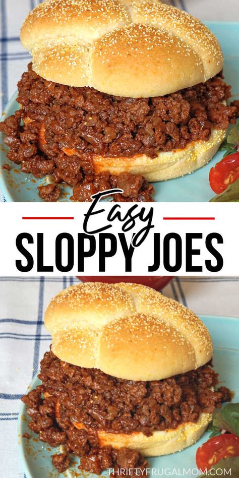 Sloppy Joe Sauce Easy, Sloppy Joe Sauce Recipe Easy, Diy Sloppy Joe Sauce, Sloppy Joe Recipe With Vinegar, Beef Sloppy Joe Recipe, Sloppy Joe Recipe With Grape Jelly, Easy Delicious Ground Beef Recipes, Sloppy Joes For A Crowd Easy, Sloppy Joes No Ketchup