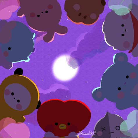 Astuces Diy, K Wallpaper, Watch Wallpaper, Apple Watch Wallpaper, Cute Wallpaper For Phone, Bts Chibi, Bts Lockscreen, Cute Characters, Kpop Wallpaper