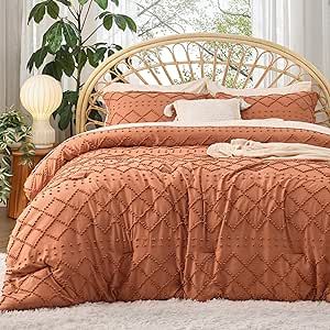 Farmhouse Bed Set, Comforter Sets Boho, Boho Bedding Sets, Boho Comforters, Boho Duvet Cover, Boho Duvet, Comfy Bedroom, Chic Bedding, Shabby Chic Bedding