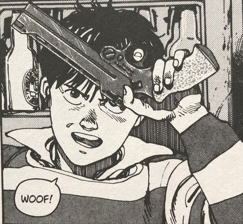 Akira Hiramoto Art, Akira Manga Panels, 90s Manga Art, Akira Drawing, Akira Pfp, Kaneda Akira, Akira Comics, Akira Film, Akira Kaneda