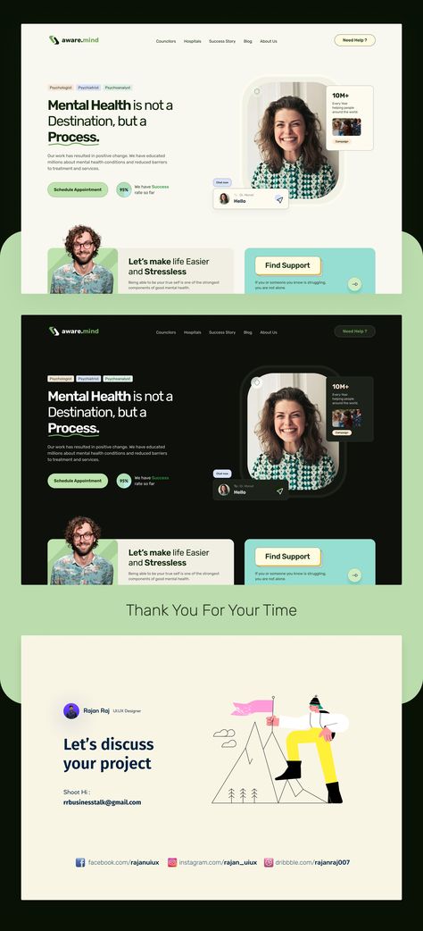 Aware Mind Mental Health Website Design on Behance Health Website Design, Mental Health Website, Therapy Website Design, Hospital Website, Health Websites, Medical Websites, Healthcare Website, Health Website, Medical Website Design