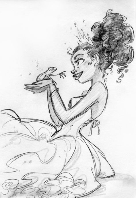 Concept art for Disney's The Princess and the Frog David Gilson, Bd Art, Frog Princess, Story Design, Disney Concept Art, Princess Tiana, Disney Sketches, Art Disney, The Princess And The Frog