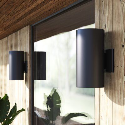 Mid Century Outdoor Lighting, Outdoor Sconces Front Door, Modern Outdoor Sconces, Modern Exterior Lighting, Mid Century Modern Sconces, Outdoor Porch Lights, Modern Exterior Doors, Black Ivy, Black Sconces