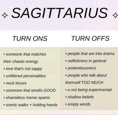 Sagittarius Turn Ons And Turn Offs, Sagittarius Strengths And Weakness, How Sagittarius Sees The Signs, Sagittarius Turn Ons, November Sagittarius Vs December Sagittarius, Empty Words, Sagittarius Sexuality, Zodiac Things, Sagittarius Facts