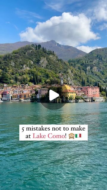 ❥ Pedro & Pauli | travel couple on Instagram: "Avoid These 5 MISTAKES at Lake Como! 🙈🇮🇹  📌 Save this post 🤍  ✨ Don’t visit Lake Como in June, July, or August unless you want a crowded experience! Instead, visit in April or October.  ✨ Don’t take the train to Como San Giovanni station - it’s not the beat stop! Instead, head to Varenna-Esino station, which is more centrally located and convenient for day trips. The station is just a 10-minute walk from the ferry, which connects to Bellagio or Menaggio.  ✨ Don’t wait until the day of to purchase your train or ferry tickets! Instead, buy them well in advance online using the Trainline and Navigazione Laghi websites. We booked our tickets one week ahead without any issues.  ✨ Don’t stay overnight at Lake Como if you’re on a budget! Instead Stay Overnight, Lake Como, Travel Couple, Day Trips, Italy, Train, Lake, Travel, Instagram