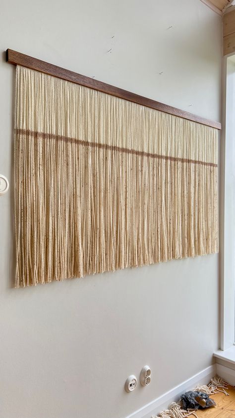 Dip Dyed, Dip Dye, Macrame Wall, Wool Yarn, Home Decor Styles, Wall Hangings, Hot Summer, Fiber Art, Art Inspo