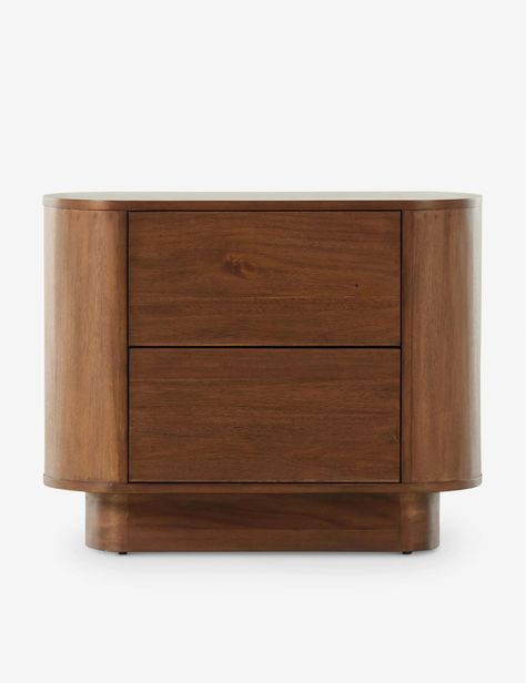 Gilda Modern Curved Storage Nightstand Storage Nightstand, Burled Wood Furniture, Disc Interiors, Mantel Mirrors, Cordless Table Lamps, Bright Living Room, Dining Room Storage, Lulu And Georgia, Exclusive Furniture