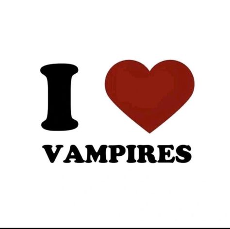 I Love Vampires, Vampire Twilight, I Love, Red, Black