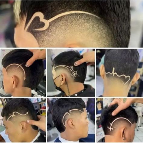 Hair Tattoo Men, Undercut Hair Designs, Haircut Designs For Men, Fade Haircut Designs, Hair Designs For Men, Hair Salon Pictures, Cool Hair Designs, Drop Fade Haircut, Black Hair Cuts