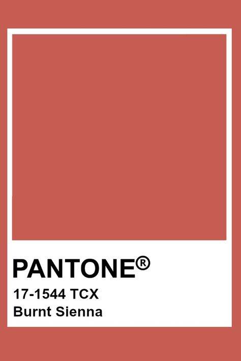 Burnt Peach Color, Burnt Sienna Aesthetic, Raw Sienna Color Palette, Pantone Burnt Orange, Burnt Sienna Color Palette, Pantone Burnt Sienna, Pantone Colors Orange Shades, Burnt Pink, Pantone Tcx Orange