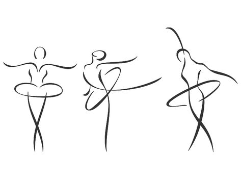 love the middle one <3 May Pictures, Ballet Tattoos, Dance Tattoo, Dance Images, Minimalist Drawing, Simple Line Drawings, Dance Art, Mini Tattoos, Line Art Drawings