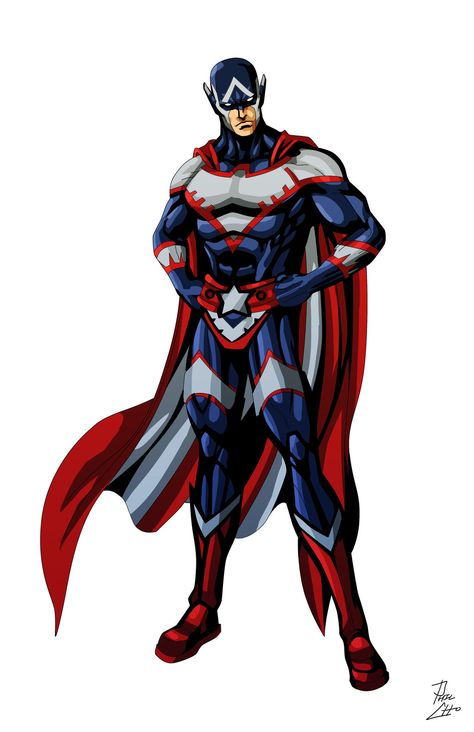 Independence Eagle OC Commission by phil-cho.deviantart.com on @deviantART Superhero Concept, New Superheroes, League Of Heroes, Phil Cho, Alternative Comics, Comic Book Superheroes, Arte Dc Comics, Superhero Characters, Comic Collection