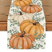 Outdoor Table Decor, Fall Table Runner, Pumpkin Table Runner, Kitchen Centerpiece, Thanksgiving Table Runner, Dining Table Decoration, Tafel Decor, Feuille Eucalyptus, Fall Table Runners