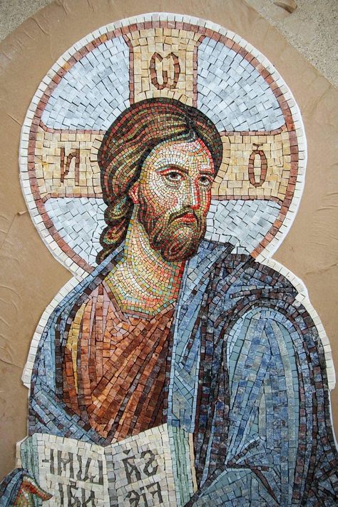 Byzantine Iconography, Byzantine Mosaic, Mosaic Portrait, Jesus Christ Artwork, Orthodox Christian Icons, Jesus Christ Art, Christian Artwork, Mosaic Artwork, Byzantine Art