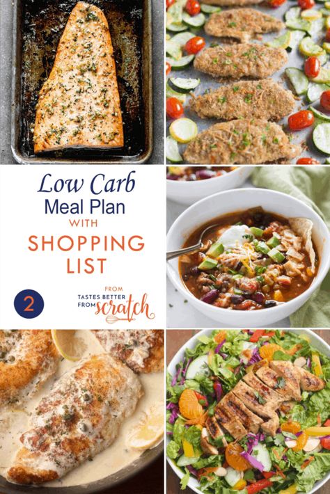 Low Carb Meal Plan (2) | - Tastes Better From Scratch Meals Low Carb, Pre Made Meals, Healthy Kid Friendly Meals, Healthy Low Carb Dinners, Tastes Better From Scratch, Low Carb Meal, Low Carb Meal Plan, Family Meal Planning, Chicken Breast Recipes Healthy