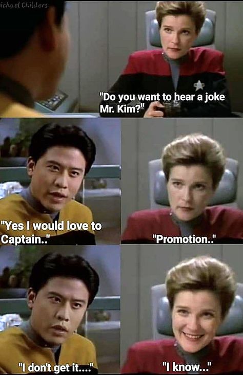 Star Trek Voyager Funny, Star Trek Funny, Star Trek Voyager, Star Trek, I Laughed, Sci Fi, Star Wars, Humor, Memes