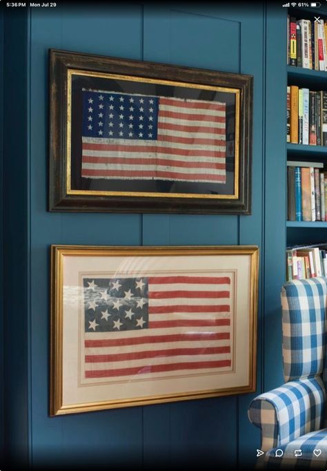 Americana Living Rooms, Framed American Flag, Boy Bedroom Ideas, Art Framing, House Apartment, Pink Houses, Lake Home, Boy Bedroom, Boys Bedrooms