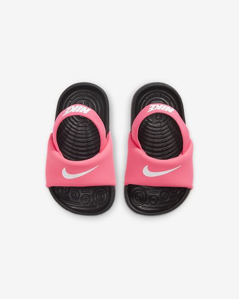 Toddler Slide, Nike Sandals, Baby Nike, Walking Sandals, Nikes Girl, Slides Sandals, Nike Store, Slides Shoes, Black & White