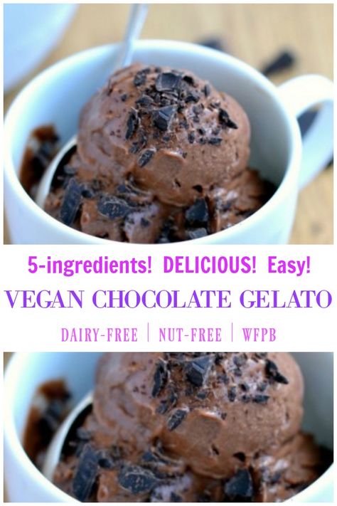 Vegan Gelato, Chocolate Gelato, What Is Healthy Food, Vegan Ice Cream Recipe, Gelato Recipe, Dairy Free Ice Cream, Healthy Food Facts, Dairy Free Chocolate, Vegan Ice Cream