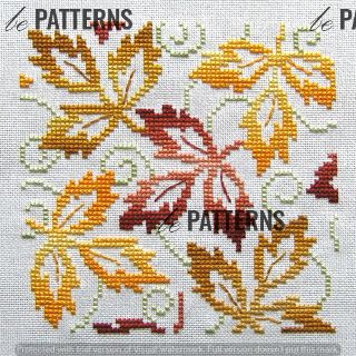 Free Crochet Blanket Ideas For beginners Cross Stitch Designs Flowers, Autumn Cross Stitch Patterns, Fall Cross Stitch, Cross Stitch Cushion, Floral Cross Stitch Pattern, Cross Stitch Pillow, Cross Stitch Tree, Embroidery Stitches Tutorial, Cross Stitch Patterns Flowers