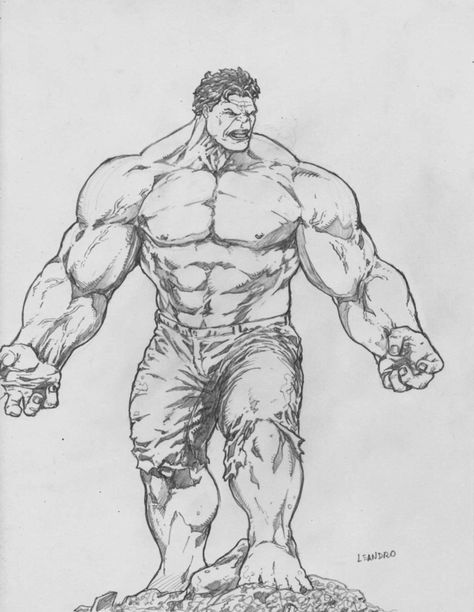 Hulk Drawing, Hulk Sketch, Hulk Coloring Pages, Hulk Artwork, Drawing Superheroes, Hulk Art, Spiderman Art Sketch, Hulk Avengers, Marvel Drawings