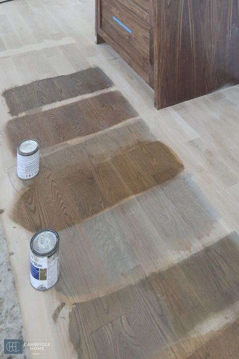 How to Choose the right Stain for Wood Floors - Cambridge Home Stain For Wood, Ash Wood Floor, Hardwood Floor Stain Colors, Oak Floor Stains, Staining Wood Floors, Floor Stain Colors, Wood Floor Stain Colors, Stained Floors, Wood Floor Colors