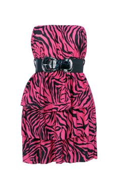 There's that neon animal print again. Pink Animal Print Outfit, Animal Print Dress, Cute Bridesmaid Dresses, Mcbling Fashion, 2000s Outfit, Cute Dresses For Party, Zebra Print Dress, Neon Dresses, Plus Size Fashionista