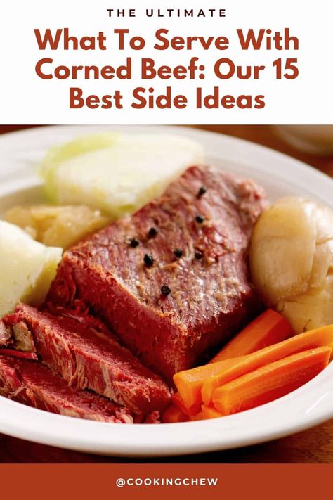 Corned Beef, that distinctive, briny dish that goes so well with potatoes and cabbage. Here's What To Serve With Corned Beef: Our 15 Best Side Ideas for a few unexpected twists. Corned Beef And Cabbage With Guinness, Corn Beef And Cabbage Recipe Crock Pot Beer, Crockpot Corned Beef And Cabbage Easy With Beer, Corned Beef Guinness Crock Pot, Corned Beef And Cabbage Guinness Recipe, Guinness Corned Beef Slow Cooker, Corned Beef Recipes Slow Cooker Guinness, Guinness Corned Beef And Cabbage, Crock Pot Corned Beef With Beer