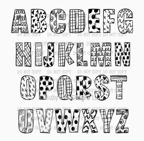 Designs Inside Letters, Patterns Inside Letters, Cool Letters To Draw, Bubble Letters Designs, Letters R, Hand Lettering Alphabet Fonts, Doodle Art Letters, Text Dividers, Letters Png