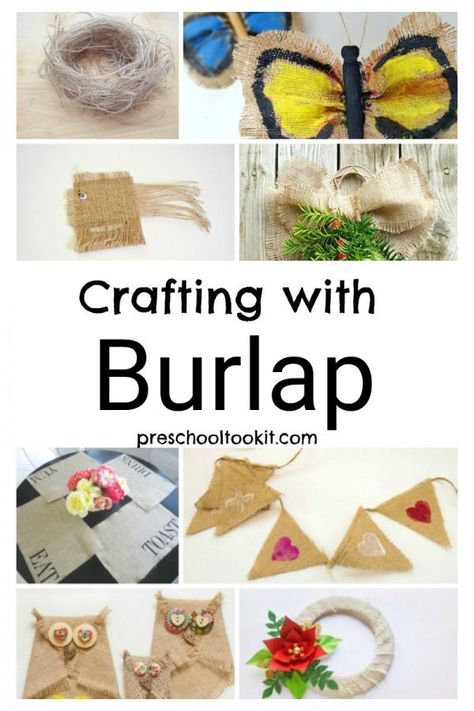 Fish Crafts Preschool, Family Preschool, Hessian Crafts, Butterfly Crafts Preschool, Burlap Crafts Diy, Easiest Burlap, Burlap Art, Paper Fish, Google Eyes