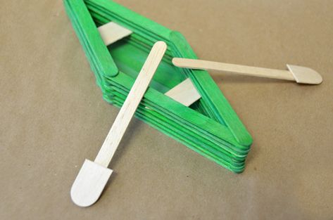 Popsicle Stick Boat Craft Ideas for Kids Popsicle Stick Boat, Boat Craft, Popsicle Stick Art, Popsicle Stick Houses, Transportation For Kids, Boat Crafts, Building Crafts, Popsicle Crafts, Pop Stick