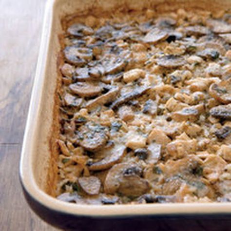 Chicken Mushroom Casserole, Mushroom Casserole, Rachel Ray, Chicken Marsala, It Goes On, Food Magazine, Casserole Dish, Rotisserie Chicken, Naan