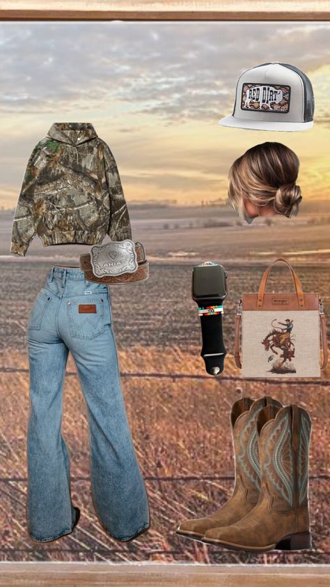 #falloutfit #western #countrygurl Country Western Outfits, Western Wear Outfits, Cute Country Outfits, Cute N Country, Cute Everyday Outfits, Country Western, Cowgirl Style, Country Outfits, Cute Fits