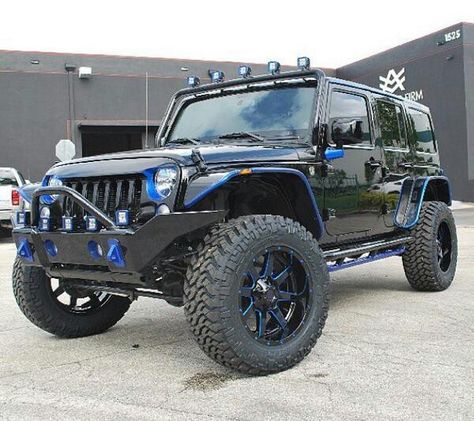 Blue Jeep Wrangler, Black Jeep Wrangler, Pablo Sandoval, New Jeep Wrangler, Jeep Wj, Blue Jeep, Custom Jeep Wrangler, Jeep Decals, Jeep Mods