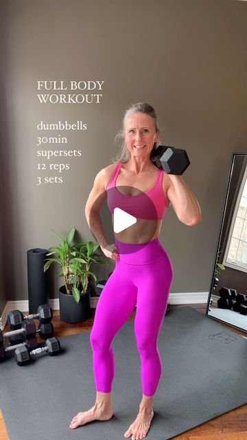 48K views · 5.9K likes | Cheryl Coulombe • LIFT WITH CEE on Instagram: "FULL BODY DUMBBELL WORKOUT   Build muscle with this pure bodybuilding workout routine.  💪🏻♥️  #dumbbells #fullbodyworkout #muscle #musculação #bodybuilding #musclebuilding #workoutsforwomen #gymworkoutsforwomen #homeworkoutsforwomen" Bodybuilding At Home For Women, Full Body With Dumbbells, Dumbbell Full Body Workout At Home, Full Body Lifting Workout, Full Body Dumbbell Workout At Home, Full Body Weights Workout For Women, Full Body Dumbbell Workout For Women, Weight Lifting Workouts For Women, Cheryl Coulombe