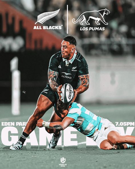 Retribution time?? Or will the Puma's be too strong again? Either way..... It's GAME DAY @allblacks @lospumasuar @edenparknz #rugby #design #sport #fyp #explore #rccrepost #rugbydesign #allblacks #pumas #auckland #edenpark Rugby Allblacks, Rugby Jersey Design, Rugby Design, Rugby Games, All Blacks Rugby, Eden Park, Hay Design, It Game, All Blacks