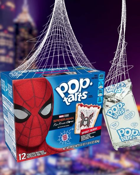 introducing new Spider-Man Spidey Berry Pop-Tarts which hopefully can’t spidey sense when they’re about to be toasted Spider Man Food, Spidey Sense, Berry Pop, 2000s Pop, Toaster Pastry, Hello Kitty Rooms, Pop Tart, Alternate Universe, Man Food