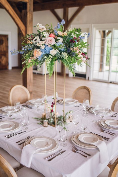 Harlow Stand Wedding Centerpieces, Elevated Flower Centerpiece, Tall Table Centerpieces Wedding, Elevated Wedding Centerpieces, Large Wedding Arrangements, Gold Stand Centerpiece, Harlow Stand Centerpiece, Tall Table Centerpieces, Wildflower Inspiration